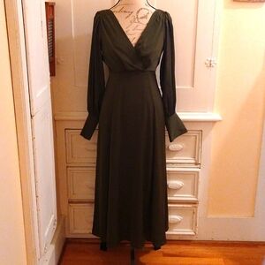 NWT Banana Republic olive green dress Sz 2
